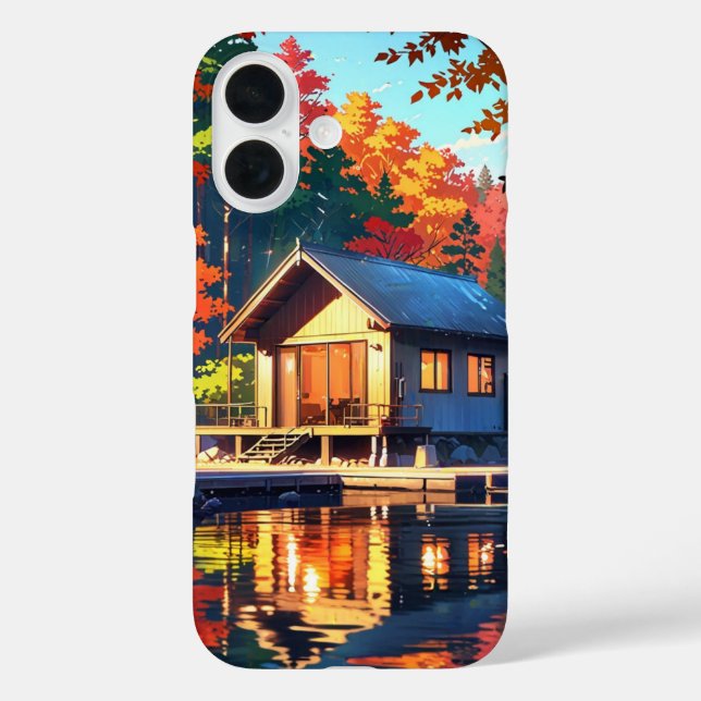 Lakeside Autumn Retreat Case-Mate iPhone Case (Back)