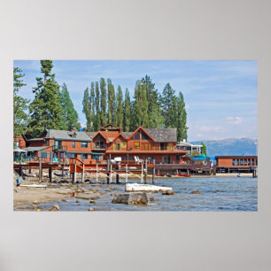 lakeside beach poster