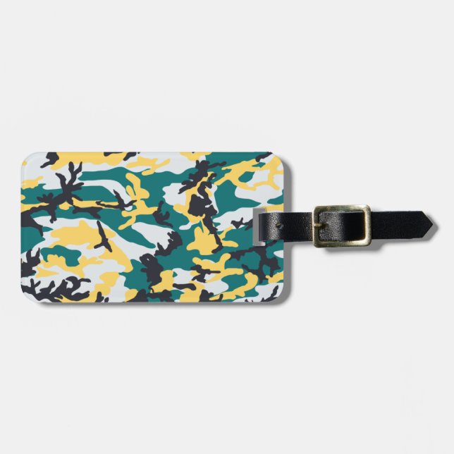 Lakeside Camo Pattern Luggage Tag (Front Horizontal)