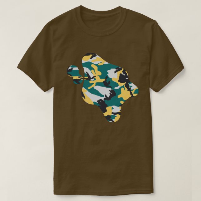 Lakeside Camo Pattern Paint Splat T-Shirt (Design Front)