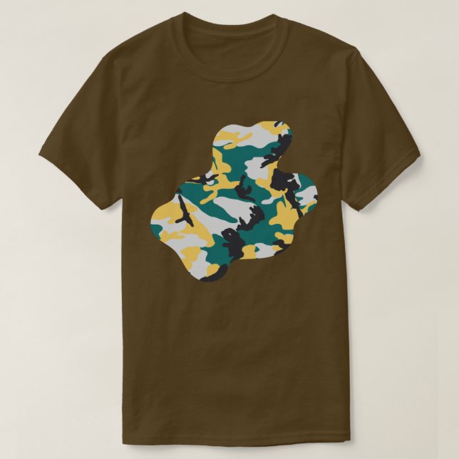 Lakeside Camo Pattern Paint Splat v3 T-Shirt (Design Front)