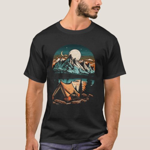 Lakeside Camping Adventure T_Shirt