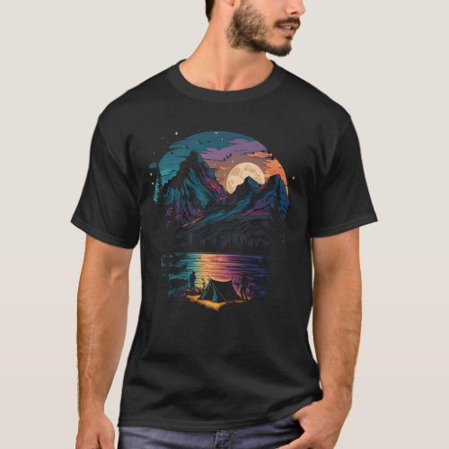 Lakeside Camping Adventure T_Shirt