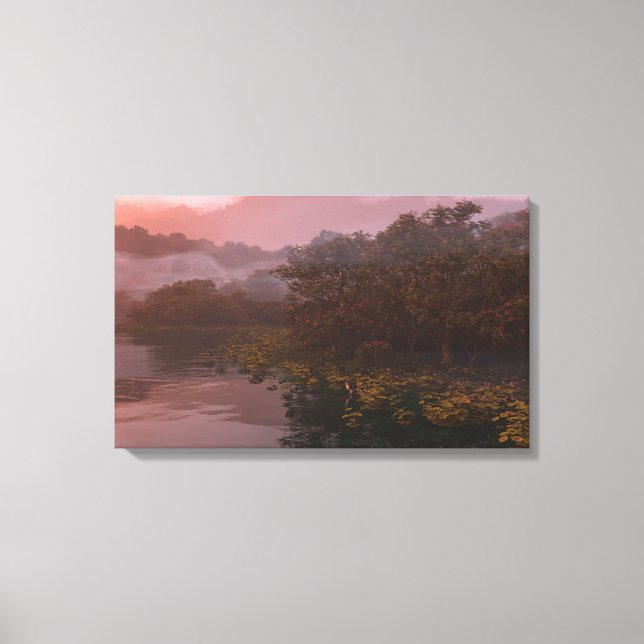 Lakeside (Dawn) Canvas Print (Front)