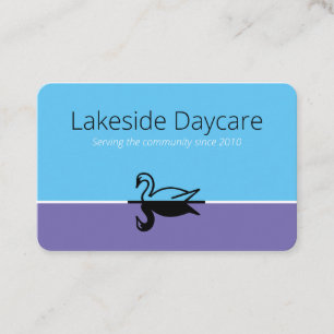Lakeside Daycare Euro Business Card