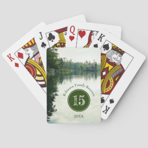 Lakeside Family Reunion Camping Potluck Barbecue Poker Cards