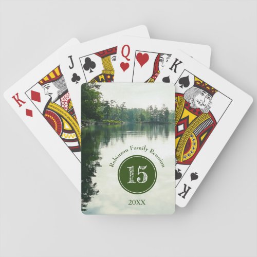 Lakeside Family Reunion Camping Potluck Barbecue Poker Cards