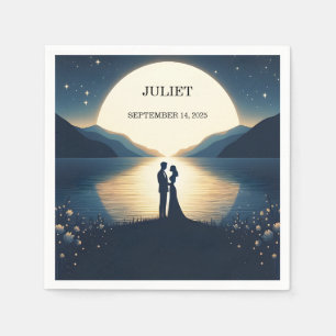 Lakeside Mountain Fun Nature Lake Bridal Shower Napkins