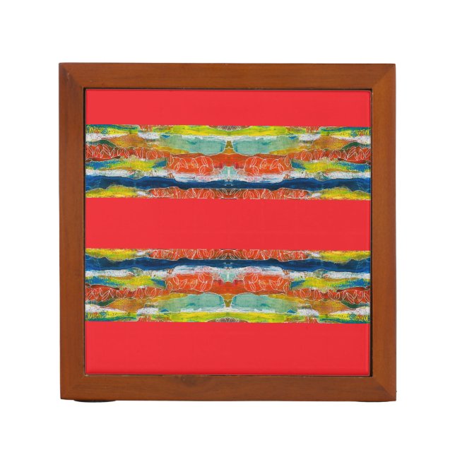 Lakeside Red Desk Organizer (Front)