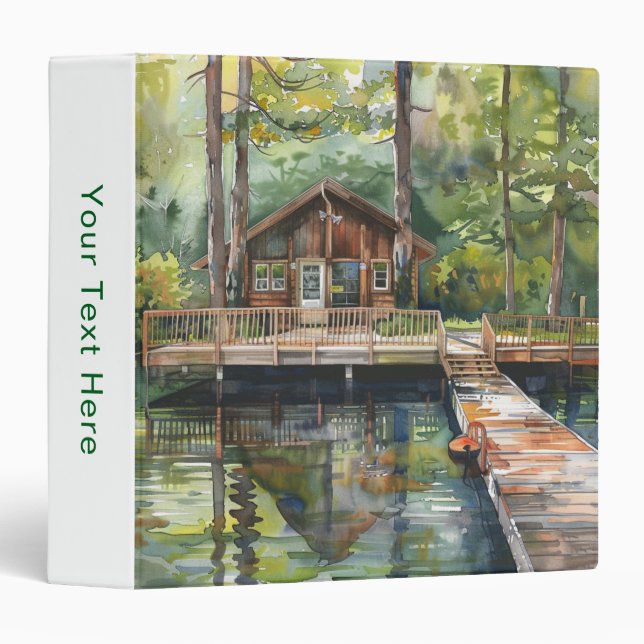 Lakeside Retreat 3 Ring Binder (Front/Spine)