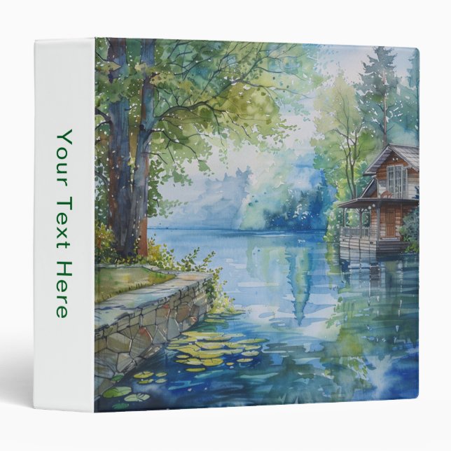 Lakeside Retreat 3 Ring Binder (Front/Spine)