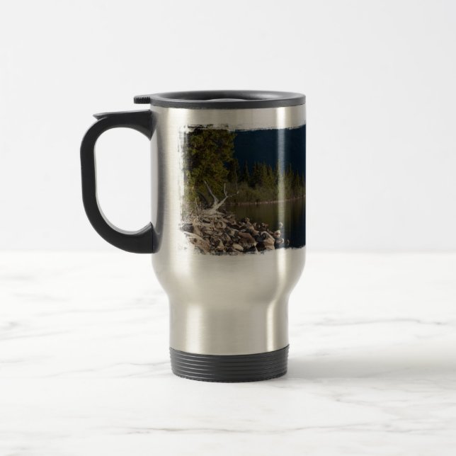 Lakeside Splendor; No Text Travel Mug (Left)