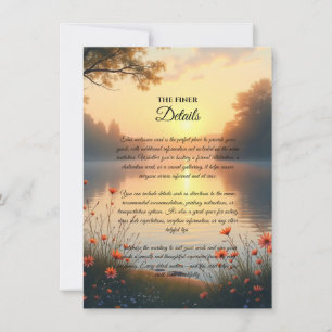 Lakeside Twilight Whispers by the Water Invitation