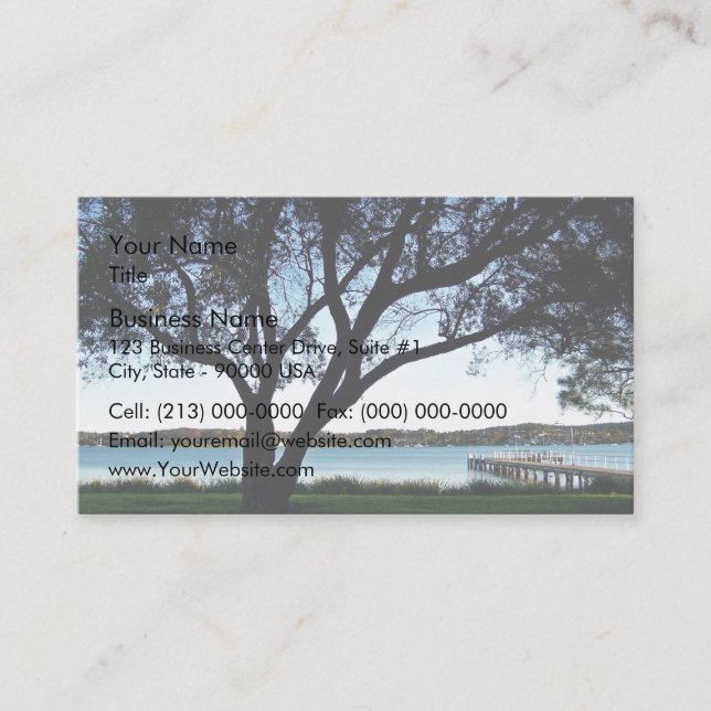 Lakeside view business card (Front)