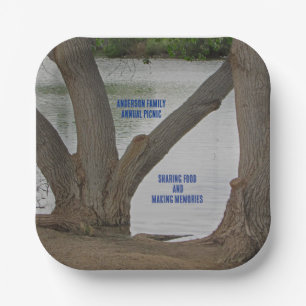 Lakeside View Family Picnic Outdoor Gathering Paper Plates