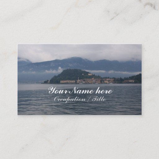 Customizable Lakeside Views Business Card