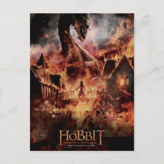 Laketown Ablaze With SMAUG™ & BARD THE BOWMAN™ Postcard