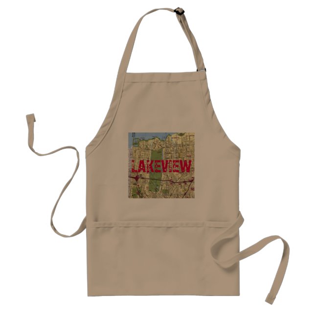 LAKEVIEW, New Orleans MAP Adult Apron (Front)