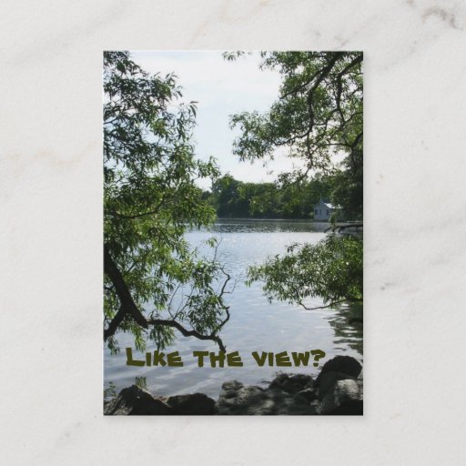 Customizable LakeView Real Estate Business Cards