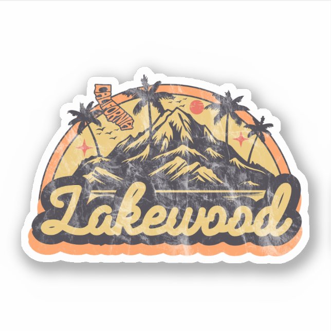 Lakewood, California Sticker (Front)