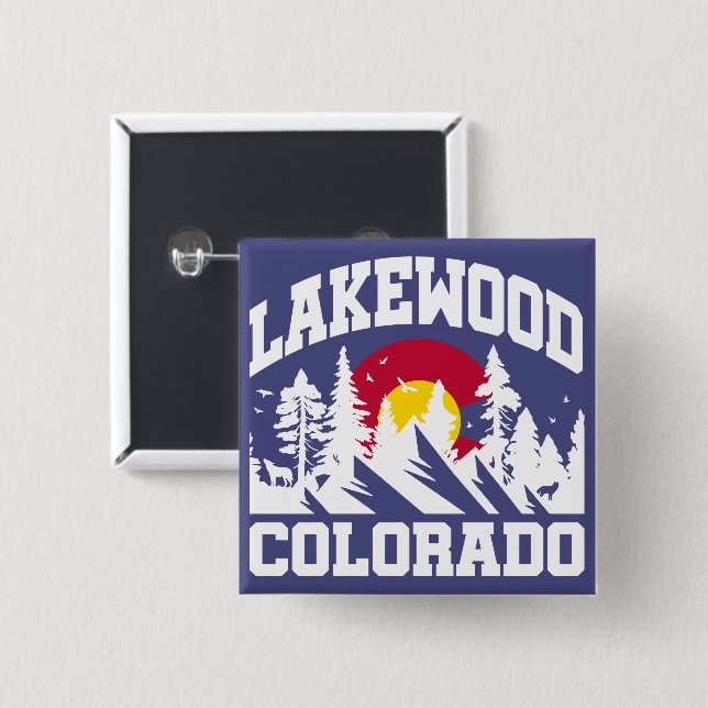 Lakewood,Colorado Button (Front & Back)