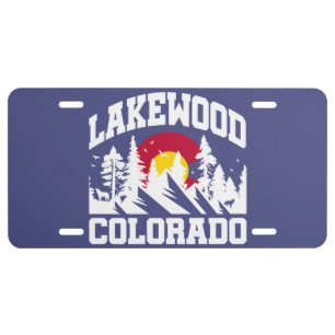 Lakewood,Colorado License Plate