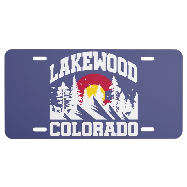 Lakewood,Colorado License Plate (Front)