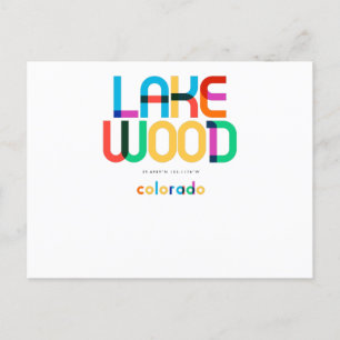 Lakewood Colorado Mid Century, Pop Art, Postcard