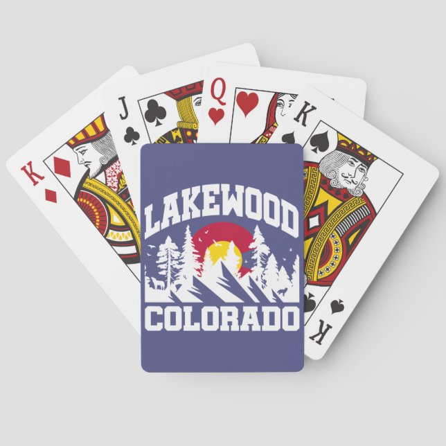 Lakewood,Colorado Poker Cards (Back)
