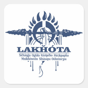 Lakhota Square Sticker