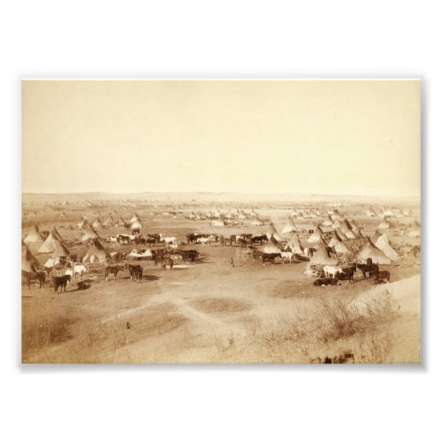Lakota Camp Photo Enlargement