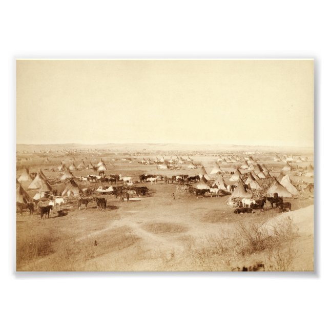 Lakota Camp Photo Enlargement (Front)