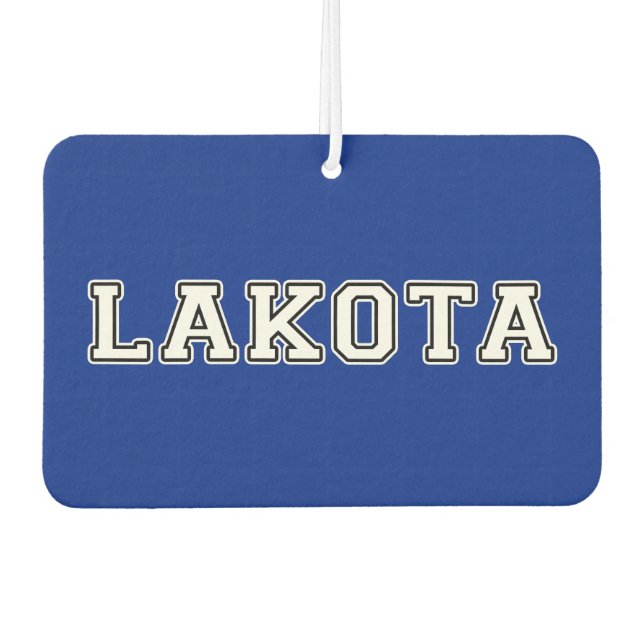 Lakota Car Air Freshener (Front)