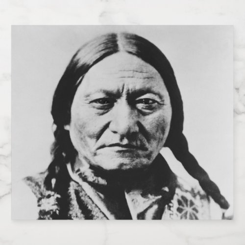 Lakota Chief Surrender Sitting Bull Fort Buford Beer Bottle Label