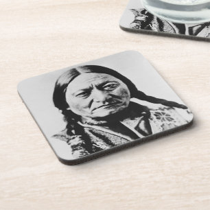 Lakota Chief Surrender: Sitting Bull Fort Buford Beverage Coaster