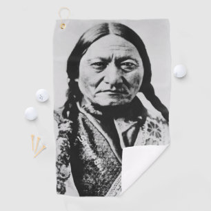 Lakota Chief Surrender: Sitting Bull Fort Buford Golf Towel