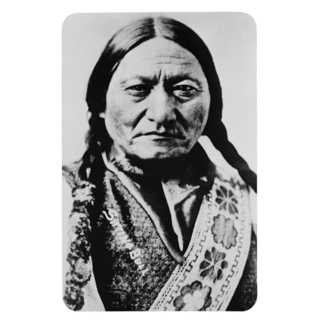 Lakota Chief Surrender: Sitting Bull Fort Buford Magnet (Vertical)