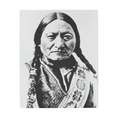 Lakota Chief Surrender Sitting Bull Fort Buford Metal Print