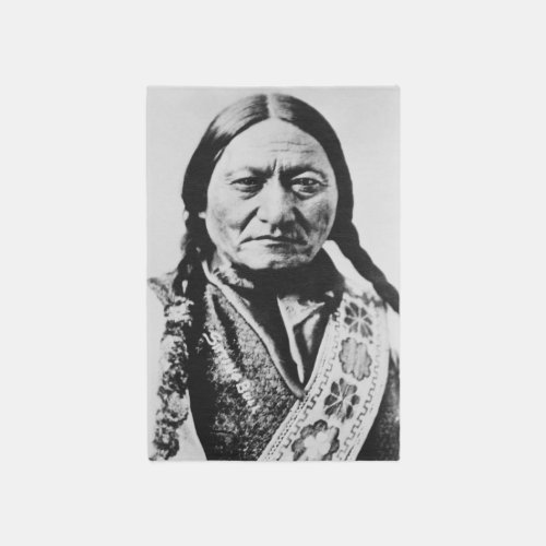 Lakota Chief Surrender Sitting Bull Fort Buford Rug