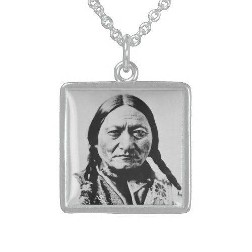 Lakota Chief Surrender Sitting Bull Fort Buford Sterling Silver Necklace