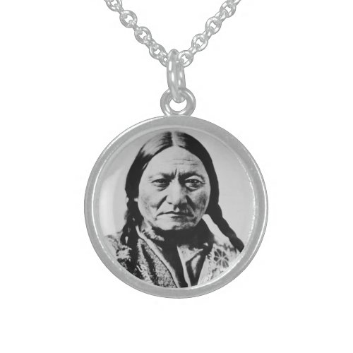 Lakota Chief Surrender Sitting Bull Fort Buford Sterling Silver Necklace