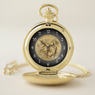 Lakota Code Talkers Bronze Medal ~ Pocket Watch