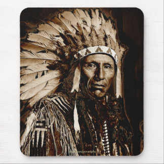 Lakota Historic Native American Chief Eagle Dog Mouse Pad