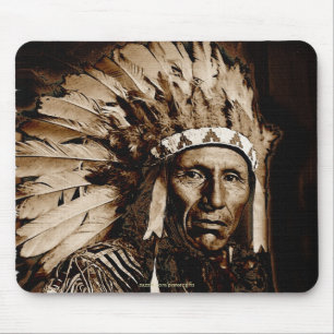 Lakota Historic Native American Chief Eagle Dog Mouse Pad