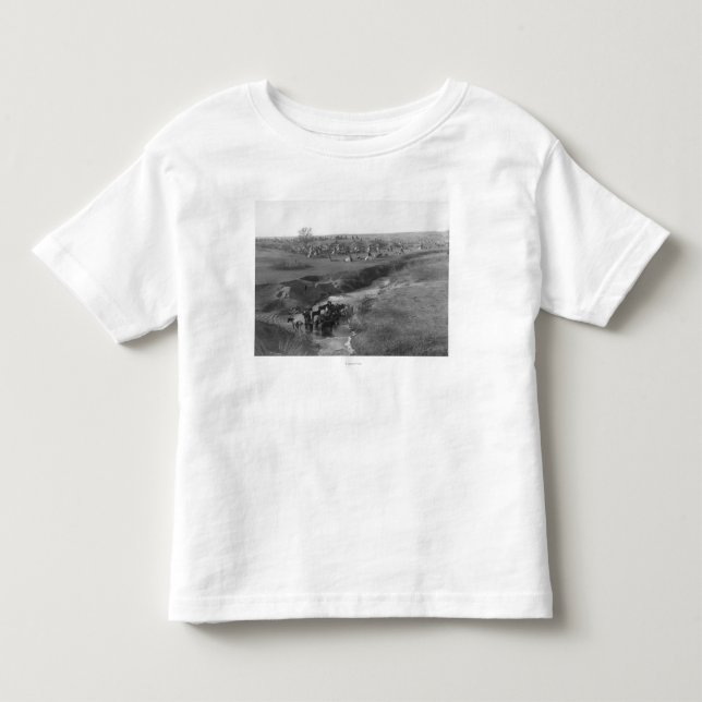 Lakota Indian Camp at the White Clay Toddler T-shirt (Front)