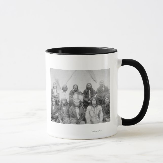 Lakota Indian Chiefs who Met General Miles to En Mug (Right)