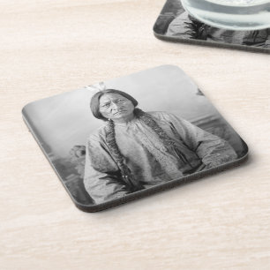 Lakota Leader Sitting Bull Native American Indian Beverage Coaster