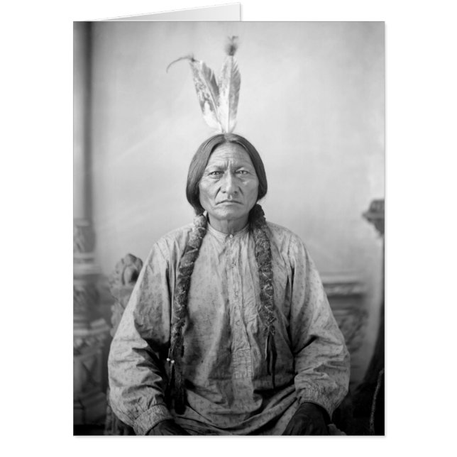 Lakota Leader Sitting Bull Native American Indian  Card (Front)