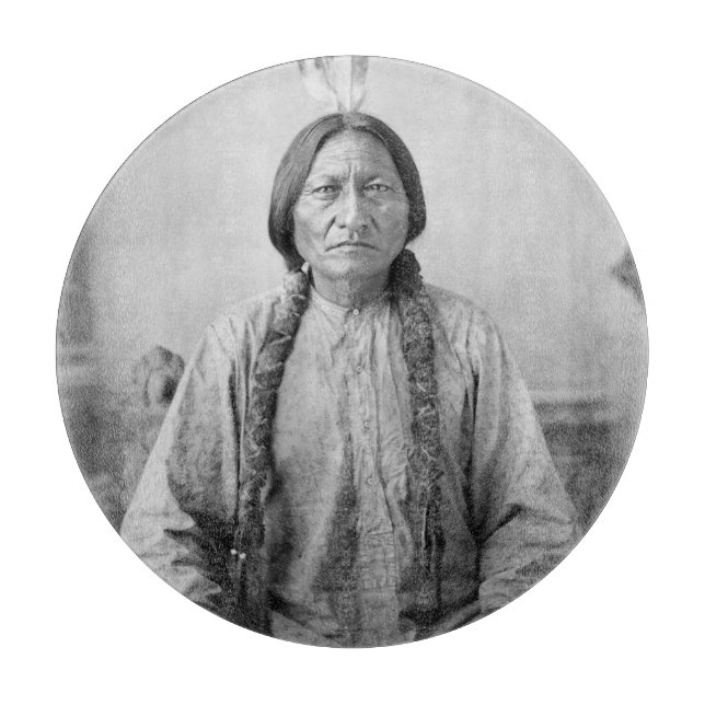 Lakota Leader Sitting Bull Native American Indian  Cutting Board (Front)