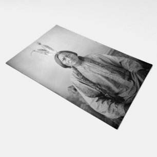 Lakota Leader Sitting Bull Native American Indian  Doormat
